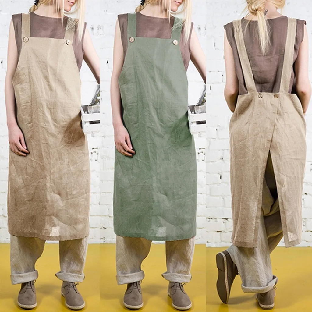 Apron Kitchen Sleeveless Line Pinafore Home Solid Loose Aprons For Cooking Coffee Flower Shop Clean Apron Lady Dress 19APR22
Apron Kitchen Sleeveless Line Pinafore Home Solid Loose Aprons For Cooking Coffee Flower Shop Clean Apron Lady Dress 19APR22