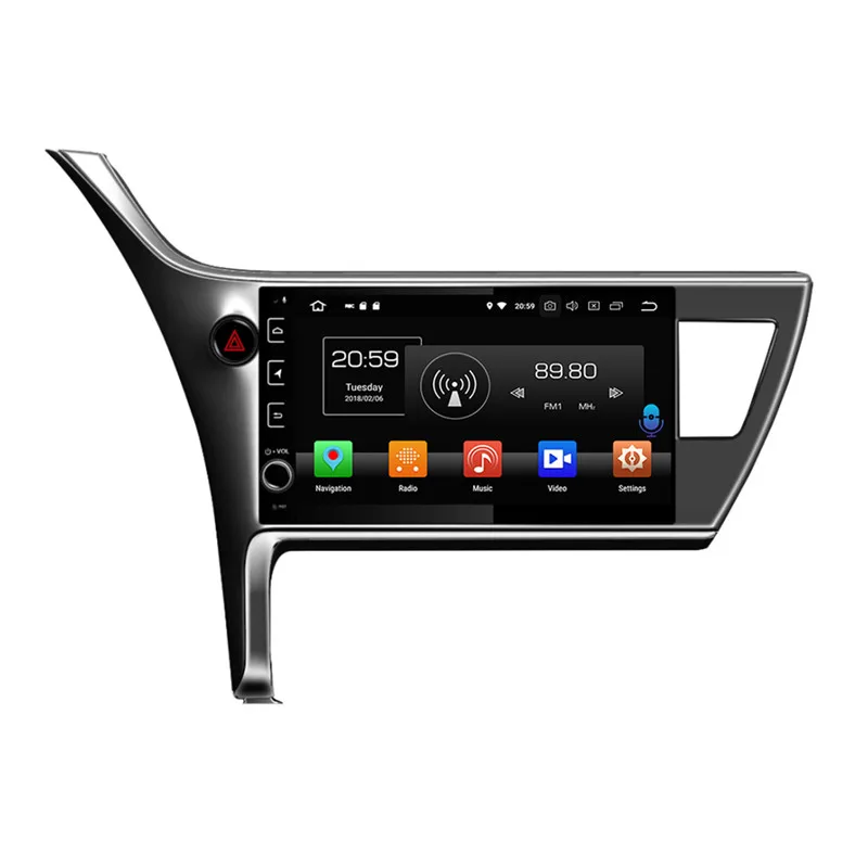 KLYDE 10 1 "2 Din 8 Core 4 + 32GB Android 0 автомобильное радио для Toyota Corolla Innova Crysta 2016 2018