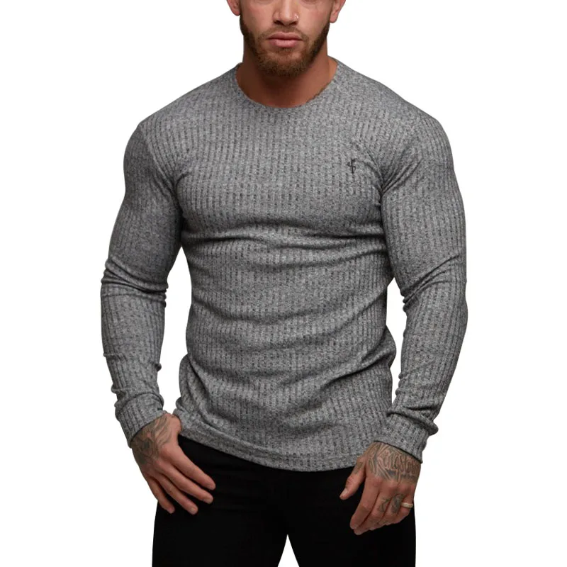 2019 Autumn Fashion Men's T-shirt Sweater O-Neck Slim Fit Knittwear Mens Long Sleeve Pullovers Tshirts Men Fitness Pull Homme
2019 Autumn Fashion Men's T-shirt Sweater O-Neck Slim Fit Knittwear Mens Long Sleeve Pullovers Tshirts Men Fitness Pull Homme