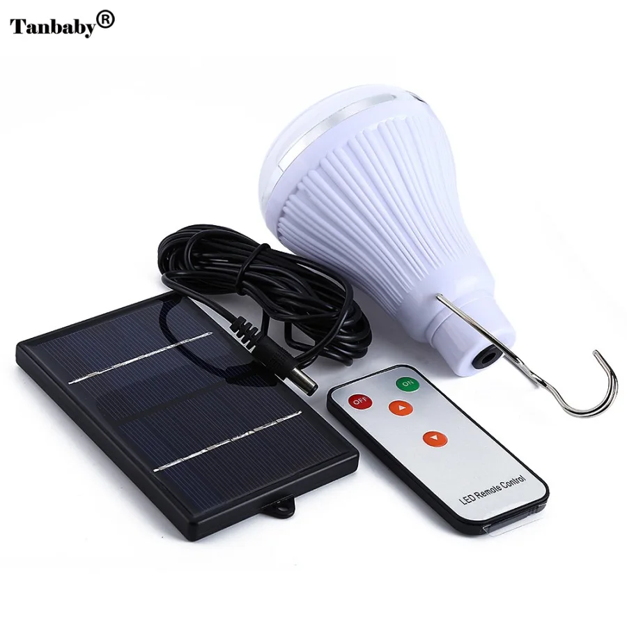 Tanbaby 20 LED beads Switch on/off Solar Powered Portable Hook LED Bulb Lamp with Controller for Outdoor Fishing Camping Tent 
Tanbaby 20 LED beads Switch on/off Solar Powered Portable Hook LED Bulb Lamp with Controller for Outdoor Fishing Camping Tent