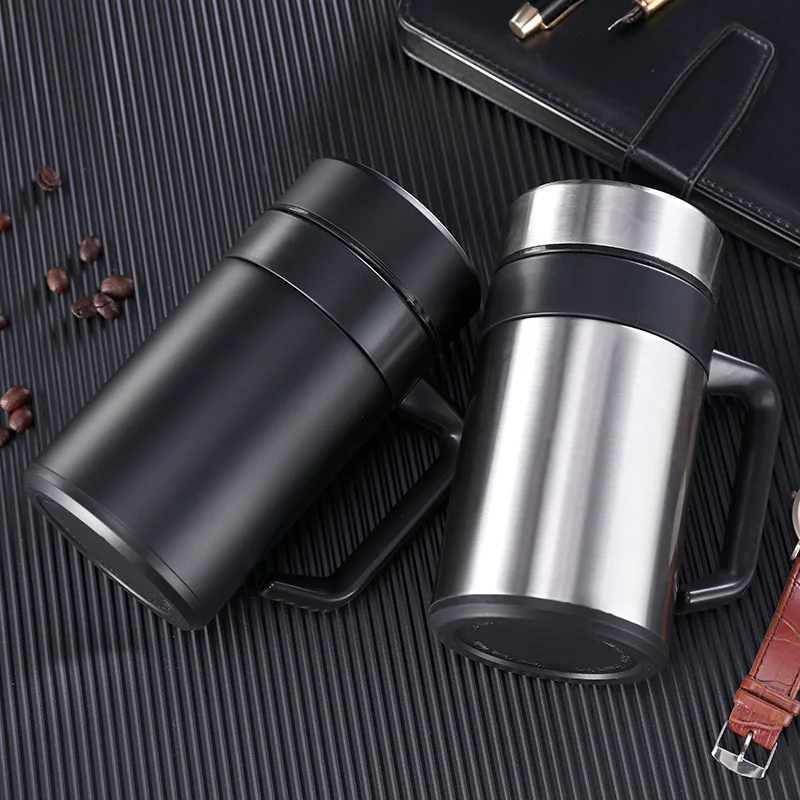 400ML Stainless Steel 304 Thermos mug with Handgrip and Strainer Insulation Thermo Coffee Tea Mug Vacuum Flasks Thermoses mug
400ML Stainless Steel 304 Thermos mug with Handgrip and Strainer Insulation Thermo Coffee Tea Mug Vacuum Flasks Thermoses mug