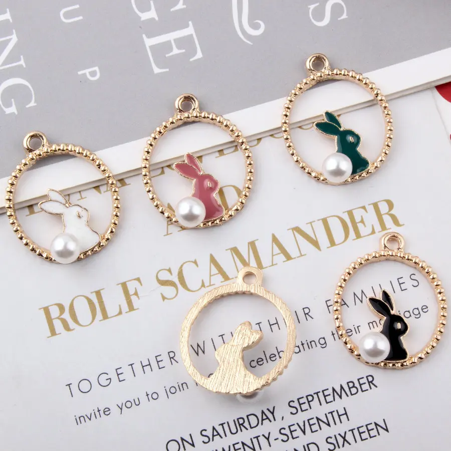 50pc 22*26mm Gold Color Alloy Material Oil drop Cute Rabbit Charm Enamel Pendant For Earring Jewelry DIY Handmade Jewelry Making
50pc 22*26mm Gold Color Alloy Material Oil drop Cute Rabbit Charm Enamel Pendant For Earring Jewelry DIY Handmade Jewelry Making