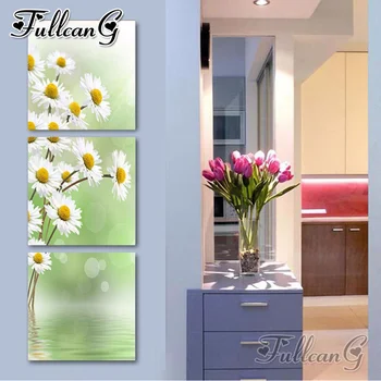 FULLCANG 3pcs/set diamond embroidery white daisy flower vertical triptych 5d diy mosaic painting full square/round drill FC797
FULLCANG 3pcs/set diamond embroidery white daisy flower vertical triptych 5d diy mosaic painting full square/round drill FC797