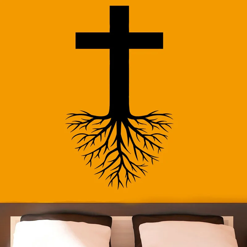 ZOOYOO Cross With Roots Wall Art Sticker Religion Jesus Christ Removable Wall Stickers Home Decor Vinyl Decals
ZOOYOO Cross With Roots Wall Art Sticker Religion Jesus Christ Removable Wall Stickers Home Decor Vinyl Decals
