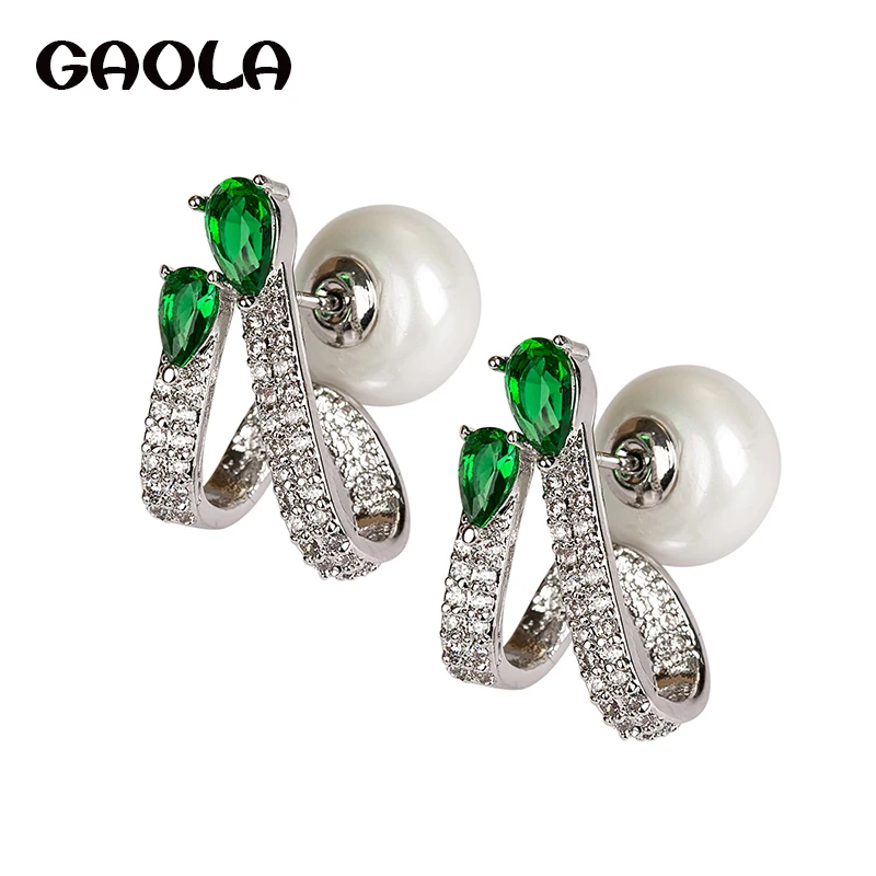GAOLA New Design Pave Setting Green Cubic Zirconia Stud Earrings Women Fashion Earring GLE6156Y
GAOLA New Design Pave Setting Green Cubic Zirconia Stud Earrings Women Fashion Earring GLE6156Y