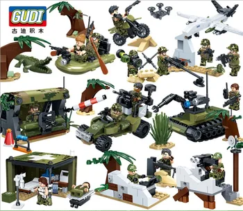 795PS GUDI Building Block 8in1 War Missile Soldiers Army Vehicle Figures Weapon Assembled Action Figure Educational Toys for kid
795PS GUDI Building Block 8in1 War Missile Soldiers Army Vehicle Figures Weapon Assembled Action Figure Educational Toys for kid