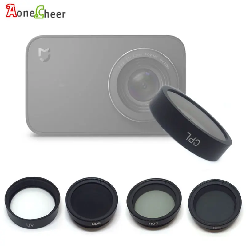 Action Camera Lens filters UV/CPL/ND2/ND4/ND8 filter for Xiaomi Mijia Mini 4K Sports Action Camera Accessories for Mijia Mini 4k
Action Camera Lens filters UV/CPL/ND2/ND4/ND8 filter for Xiaomi Mijia Mini 4K Sports Action Camera Accessories for Mijia Mini 4k