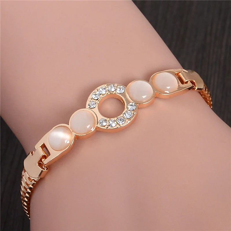 MISANANRYNE New Gold-color Beautiful Stone Crystal Bracelet Womens Gift High Quality Round Luxury Fashion Bracelets Jewelry
MISANANRYNE New Gold-color Beautiful Stone Crystal Bracelet Womens Gift High Quality Round Luxury Fashion Bracelets Jewelry