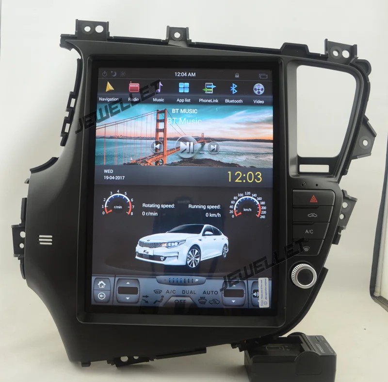 12.1" tesla style vertical screen android 6.0 Quad core Car GPS radio Navigation for Kia K5 Optima 2011-2013
12.1" tesla style vertical screen android 6.0 Quad core Car GPS radio Navigation for Kia K5 Optima 2011-2013