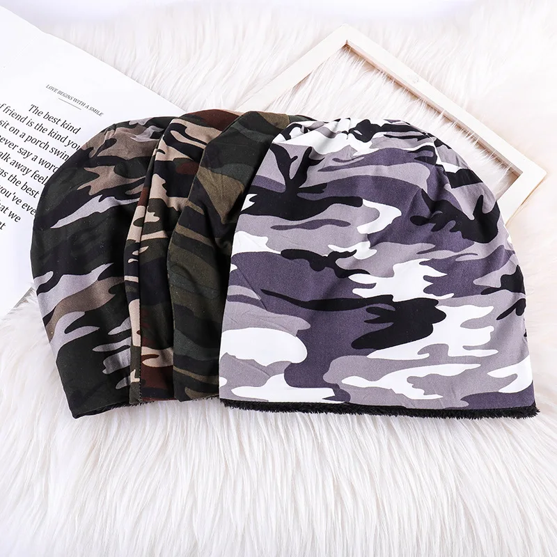 Autumn and winter new plus velvet camouflage hat Men and women creative fashion knit hat Outdoor windproof warm headgear
Autumn and winter new plus velvet camouflage hat Men and women creative fashion knit hat Outdoor windproof warm headgear