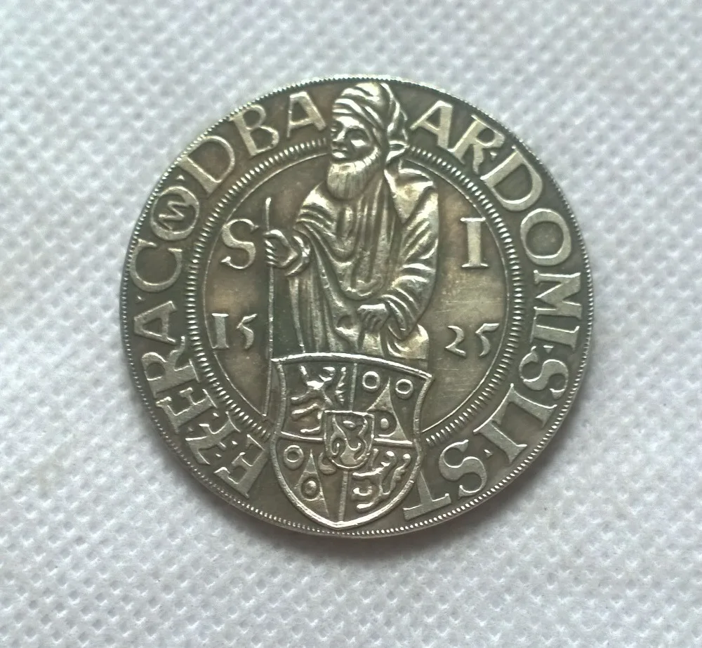 1525 Joachimsthaler Medieval Bohemia Fantasy Coin Copy commemorative coins-replica coins medal coins collectibles
1525 Joachimsthaler Medieval Bohemia Fantasy Coin Copy commemorative coins-replica coins medal coins collectibles