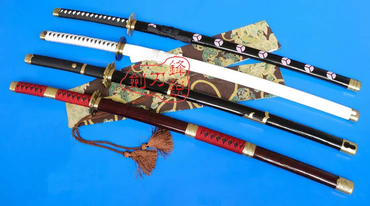 S3117 ONE PIECE RORONOA ZORO SHUSUI WADO ICHIMONJI YUBASHIRI SANDAI KITETSU SWORD GUN METAL ANY 1 OF 5 BLADE OPTIONS 41" LOT 4
S3117 ONE PIECE RORONOA ZORO SHUSUI WADO ICHIMONJI YUBASHIRI SANDAI KITETSU SWORD GUN METAL ANY 1 OF 5 BLADE OPTIONS 41" LOT 4