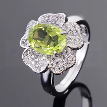 Natural peridot or blue topaz ring Free shipping Flower rings 925 sterling silver 6*8mm 1.35ct gemstone #B18061408
Natural peridot or blue topaz ring Free shipping Flower rings 925 sterling silver 6*8mm 1.35ct gemstone #B18061408