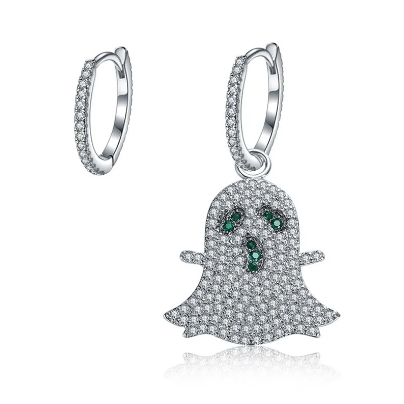 Creative full set of zircon asymmetric ghost earrings fashion alternative earrings women's earrings
Creative full set of zircon asymmetric ghost earrings fashion alternative earrings women's earrings