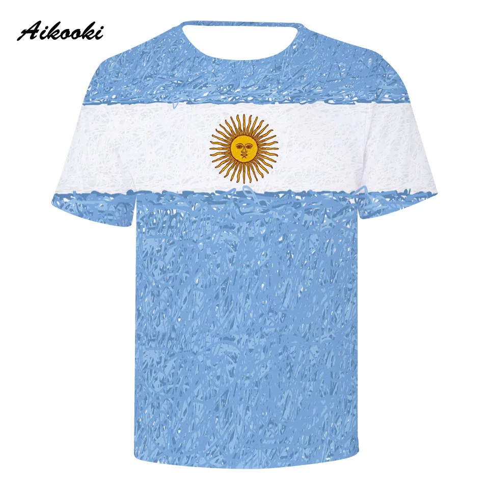 Aikooki 2018 Argentina National Flag 3D T-shirt Men/Women Cotton Tshirt 3D Print Country Flag Boy/Girl TShirt Fashion Streetwear
Aikooki 2018 Argentina National Flag 3D T-shirt Men/Women Cotton Tshirt 3D Print Country Flag Boy/Girl TShirt Fashion Streetwear