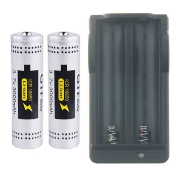 GTF 2x 3000mAh18650 3.7V Li-ion Rechargeable Battery +Charger for LED Flashlight
GTF 2x 3000mAh18650 3.7V Li-ion Rechargeable Battery +Charger for LED Flashlight