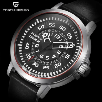 PAGANI DESIGN Mens Watches Top Luxury Waterproof Leather Quartz Watch Men Unique Design Hollow Calendar Men's Watches
PAGANI DESIGN Mens Watches Top Luxury Waterproof Leather Quartz Watch Men Unique Design Hollow Calendar Men's Watches
