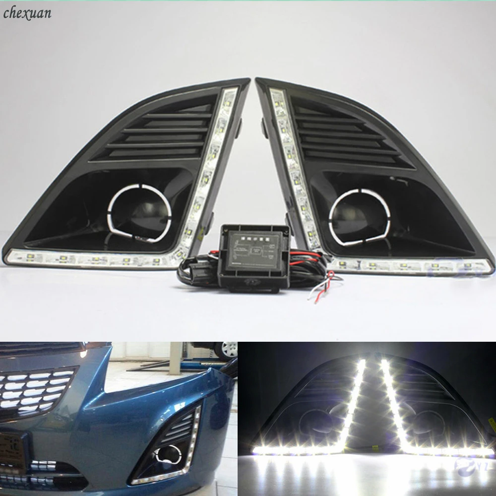 CSCSNL 1 set For Chevrolet CRUZE 2013 2014 2015 LED DRL Daytime Running Lights Fog Lamp Cover With turnning yellow signal Lamp
CSCSNL 1 set For Chevrolet CRUZE 2013 2014 2015 LED DRL Daytime Running Lights Fog Lamp Cover With turnning yellow signal Lamp