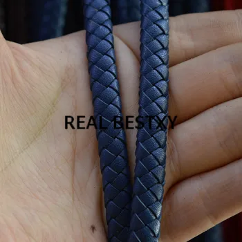 REAL BESTXY 5m/lot 8*4mm blue Genuine Leather Braided Licorice Leather Band Woven Leather Bangle Bracelet Braided Strips cords
REAL BESTXY 5m/lot 8*4mm blue Genuine Leather Braided Licorice Leather Band Woven Leather Bangle Bracelet Braided Strips cords