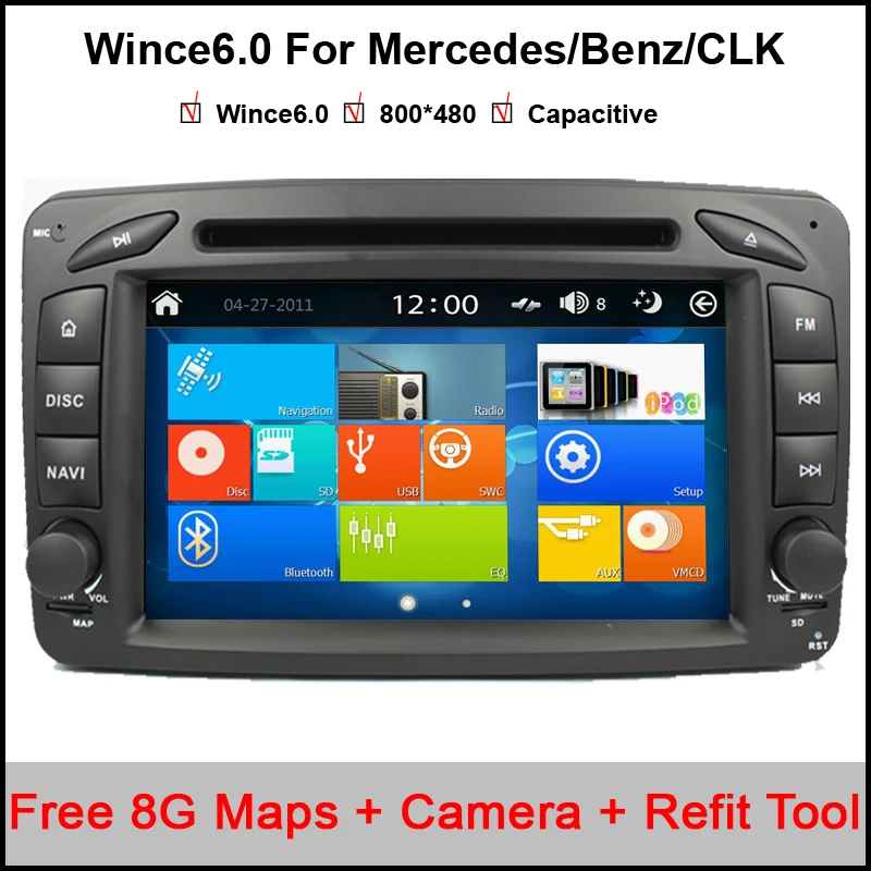 Wince 6.0 OS Car DVD player for Mercedes w209 GPS navigationTape Radio Bluetooth 3G SD DVD/VCD/CD/CD-R/6 CD virtua/Optional RDS
Wince 6.0 OS Car DVD player for Mercedes w209 GPS navigationTape Radio Bluetooth 3G SD DVD/VCD/CD/CD-R/6 CD virtua/Optional RDS