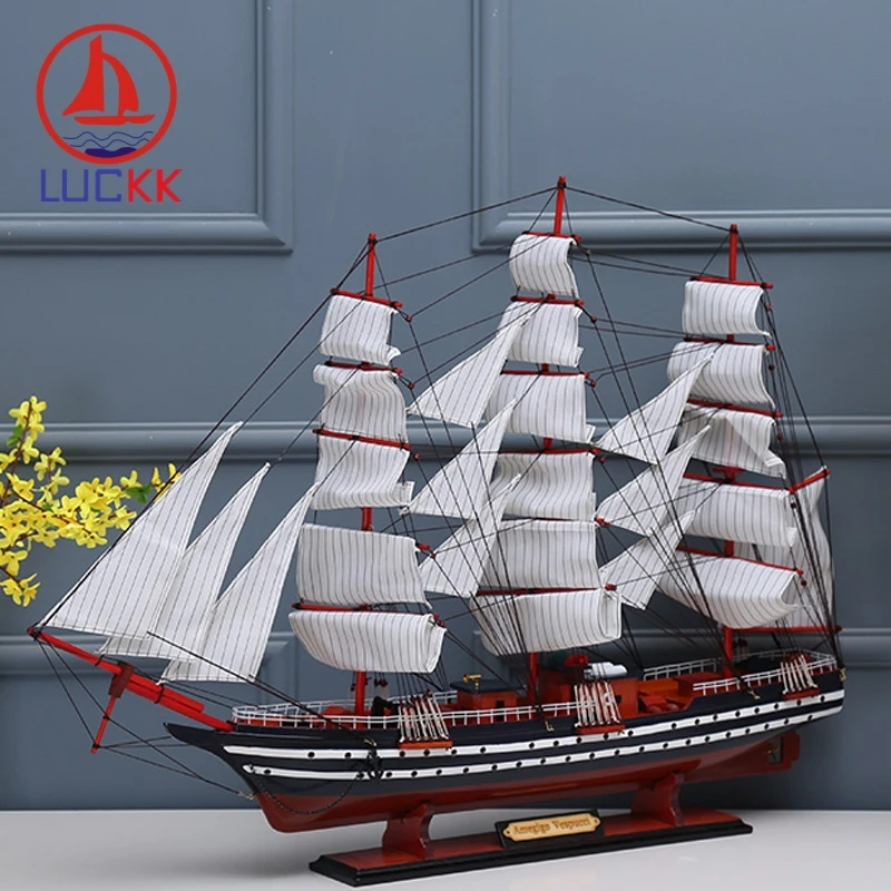 Деревянная модель корабля AMERIGO VESPUCCI LUCKK 100 см украшение для интерьера дома