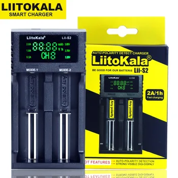 

Liitokala Lii-S2 LCD 3.7v 18650 18350 18500 16340 21700 20700B 20700 10440 14500 26650 1.2v AA AAA NiMH lithium battery charger