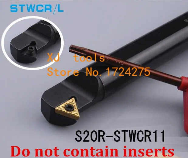 S20R-STWCR11/S20R-STWCL11 , 60 degrees internal turning tool , Lathe Tool boring bar, CNC Turning Tool , Tool Lathe Machine
S20R-STWCR11/S20R-STWCL11 , 60 degrees internal turning tool , Lathe Tool boring bar, CNC Turning Tool , Tool Lathe Machine
