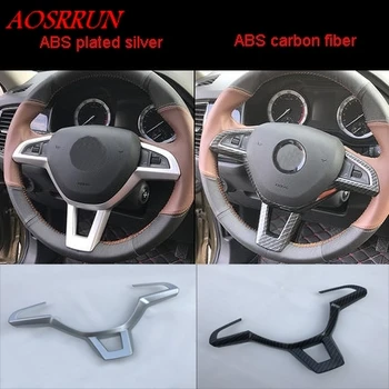 1PCS Car Steering Wheel Sequins Cover Interior Decoration Trim For Skoda Kodiaq 2016 2017 LHD ABS carbon fiber Chrom Accessories
1PCS Car Steering Wheel Sequins Cover Interior Decoration Trim For Skoda Kodiaq 2016 2017 LHD ABS carbon fiber Chrom Accessories