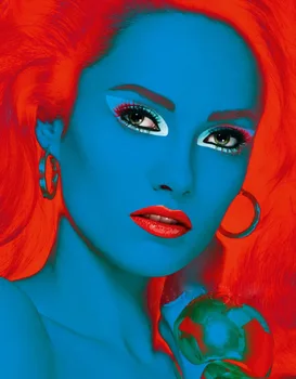 Handmade painting pop art woman portrait with red hair on oil canvas for home decor, wallpaper
Handmade painting pop art woman portrait with red hair on oil canvas for home decor, wallpaper