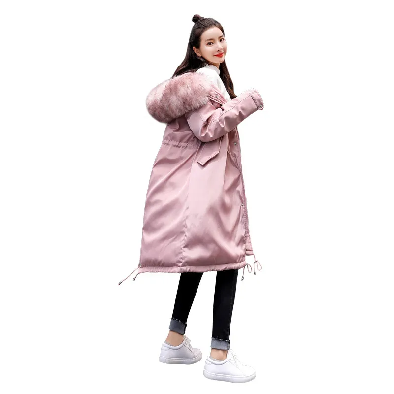 Women Winter Jacket Medium Long Loose Cotton Parkas Thick Warm Coats 2018 Fashion Large Fur Collar Hooded Female Overcoat LDT750
Women Winter Jacket Medium Long Loose Cotton Parkas Thick Warm Coats 2018 Fashion Large Fur Collar Hooded Female Overcoat LDT750