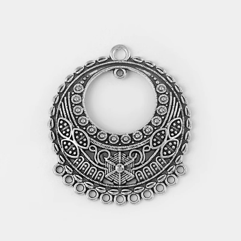 6pcs Tibetan Silver Boho Chandelier Components Links Round Connector Pendant Necklace Dangle Earrings For Diy Jewelry Making
6pcs Tibetan Silver Boho Chandelier Components Links Round Connector Pendant Necklace Dangle Earrings For Diy Jewelry Making