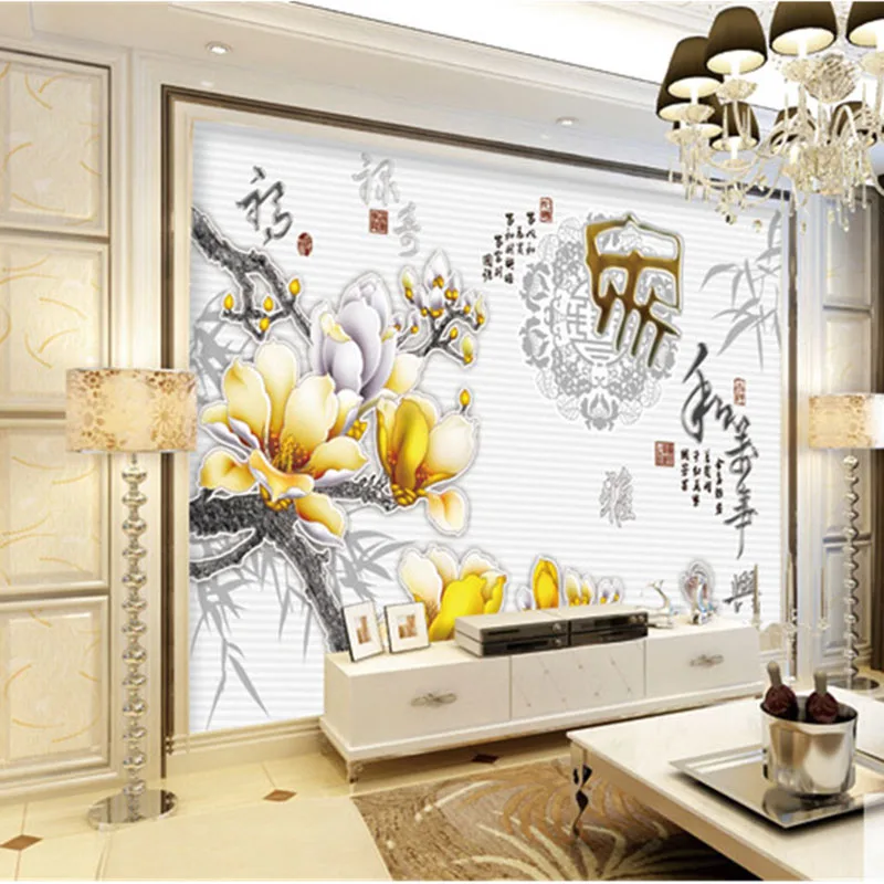 QINGCHUN Custom Print 3D Fabric &Textile Wallcoverings For Walls Cloth Murals Matt Silk For Living Room Chinese Flower Letters 
QINGCHUN Custom Print 3D Fabric &Textile Wallcoverings For Walls Cloth Murals Matt Silk For Living Room Chinese Flower Letters
