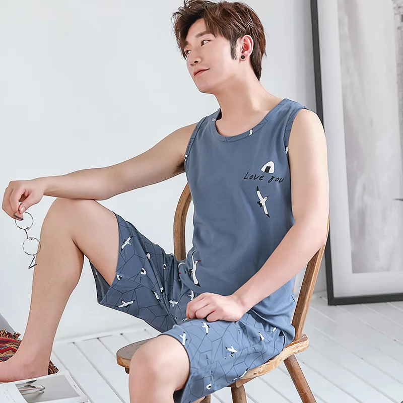 Men sleep Summer Cotton A252 Short Sleeve Shorts Youth Casual Cotton Summer Thin section spring
Men sleep Summer Cotton A252 Short Sleeve Shorts Youth Casual Cotton Summer Thin section spring