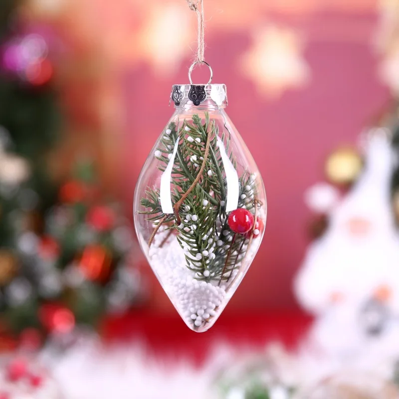 Plastic Ball Ornaments Christmas Tree Refillable Cone-Shaped Clear Home Party Holiday Wedding Hanging Decorations Xmas Ball
Plastic Ball Ornaments Christmas Tree Refillable Cone-Shaped Clear Home Party Holiday Wedding Hanging Decorations Xmas Ball