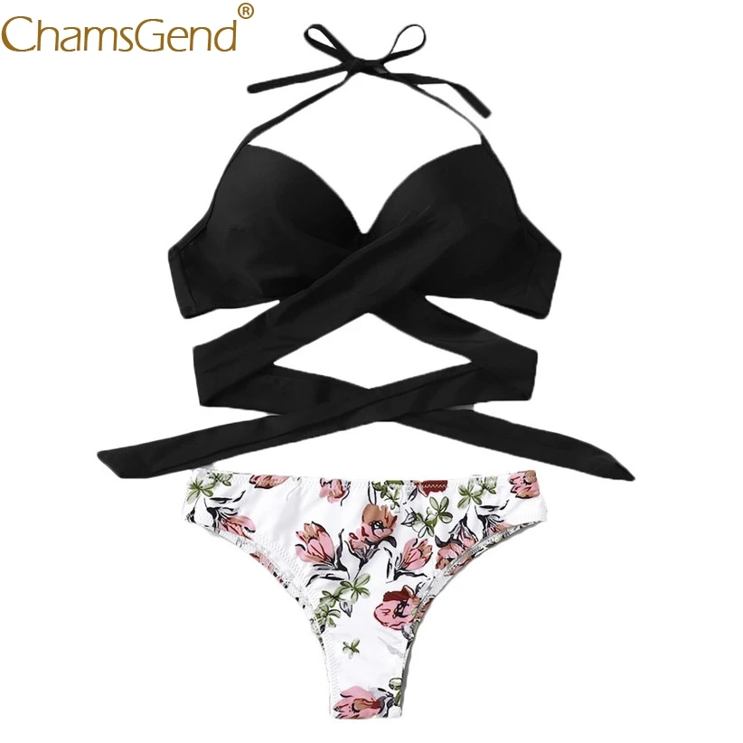 Fashion Women Sexy Cross Bandage Push up Bikini Set Swimsuit Two Piece Printing Thong Solid Bra Swimwear Beachwear 90603
Fashion Women Sexy Cross Bandage Push up Bikini Set Swimsuit Two Piece Printing Thong Solid Bra Swimwear Beachwear 90603