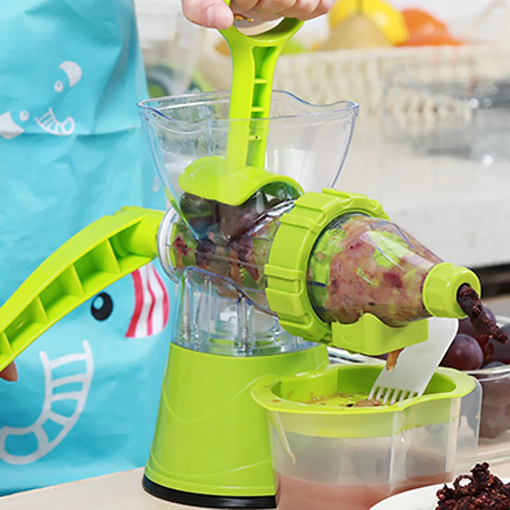 Handle Juicer Juice Extractor Cold Press Wheatgrass Carrot Icecream Blender