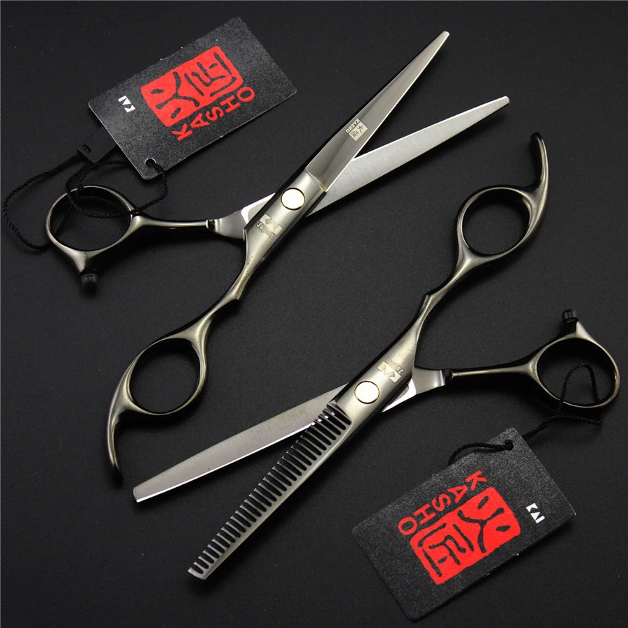 Kasho Scissors 6.0 inch Professional hairdresser's scissors Hair Cutting Thinning Scissors Barber Shears Hairdresser Tool Set
Kasho Scissors 6.0 inch Professional hairdresser's scissors Hair Cutting Thinning Scissors Barber Shears Hairdresser Tool Set