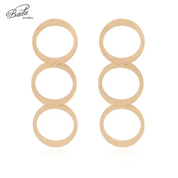 Badu Gold Stainless Steel Big Earrings for Women Hollowing Round 3 Layers Dangle Earring Punk Jewelry Rock & Roll Wholesale
Badu Gold Stainless Steel Big Earrings for Women Hollowing Round 3 Layers Dangle Earring Punk Jewelry Rock & Roll Wholesale