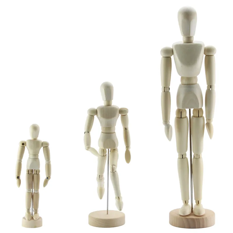 Wooden Artist Figures Model Painting Sketch Cartoon Jointed Model for Art Supplies
Wooden Artist Figures Model Painting Sketch Cartoon Jointed Model for Art Supplies