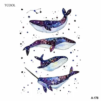 HXMAN Colorful Whale Temporary Watercolor Tattoo Sticker Waterproof Women Fake Body Art Tattoos 9.8X6cm Kids Hand Tatoo A-178
HXMAN Colorful Whale Temporary Watercolor Tattoo Sticker Waterproof Women Fake Body Art Tattoos 9.8X6cm Kids Hand Tatoo A-178