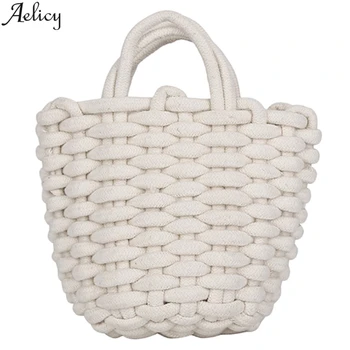 Aelicy Women Weaving Cotton Hand Bag Fashion Open Solid Satchels Bag For Ladies Designed Hand Take Shopping Bag Hot Sales
Aelicy Women Weaving Cotton Hand Bag Fashion Open Solid Satchels Bag For Ladies Designed Hand Take Shopping Bag Hot Sales