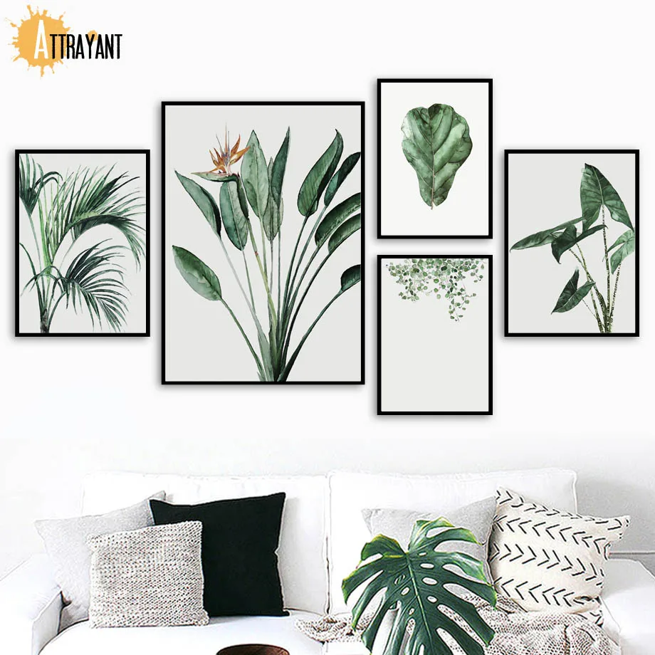 Tropical Plant Watercolor Nordic Poster And Print Wall Art Canvas Painting Wall Pictures For Living Room Scandinavian Home Decor
Tropical Plant Watercolor Nordic Poster And Print Wall Art Canvas Painting Wall Pictures For Living Room Scandinavian Home Decor