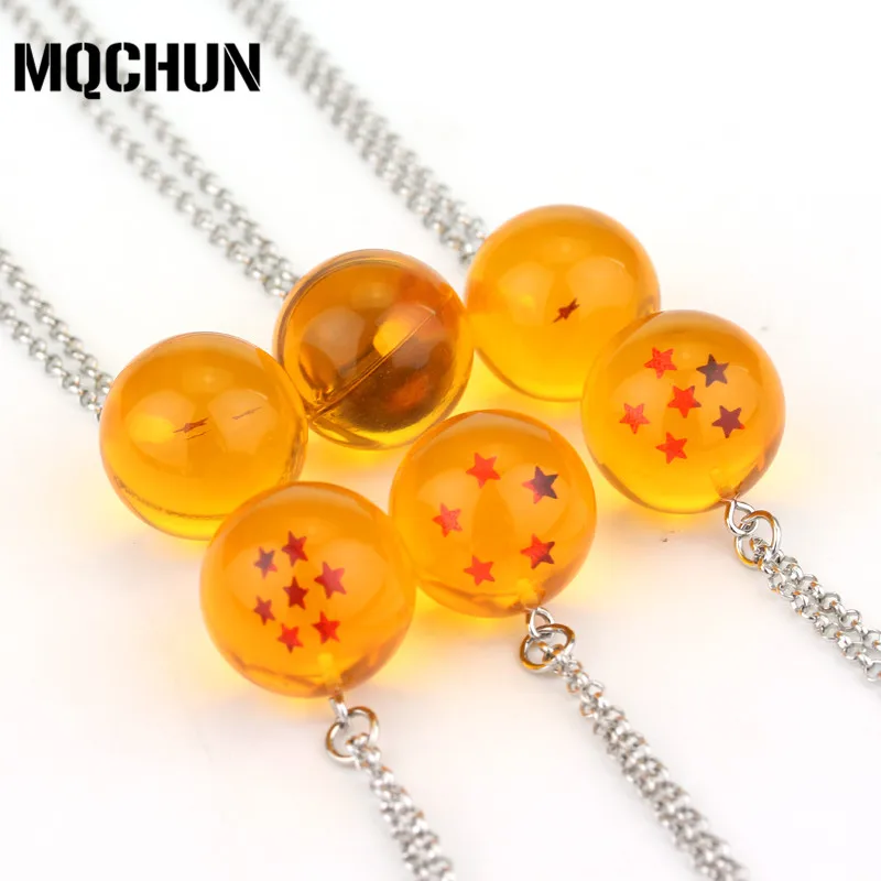 New Anime Dragon Ball Z Pendant Necklace Cosplay Party Xmas Jewelry Gift 7 Stars