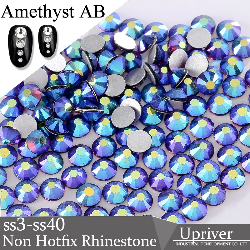 Upriver Loose Non Hotfix Rhinestones Shiny Glass Beads Amethyst AB Crystal Nail Art Rhinestones for DIY Nails Art Bags Shoes
Upriver Loose Non Hotfix Rhinestones Shiny Glass Beads Amethyst AB Crystal Nail Art Rhinestones for DIY Nails Art Bags Shoes