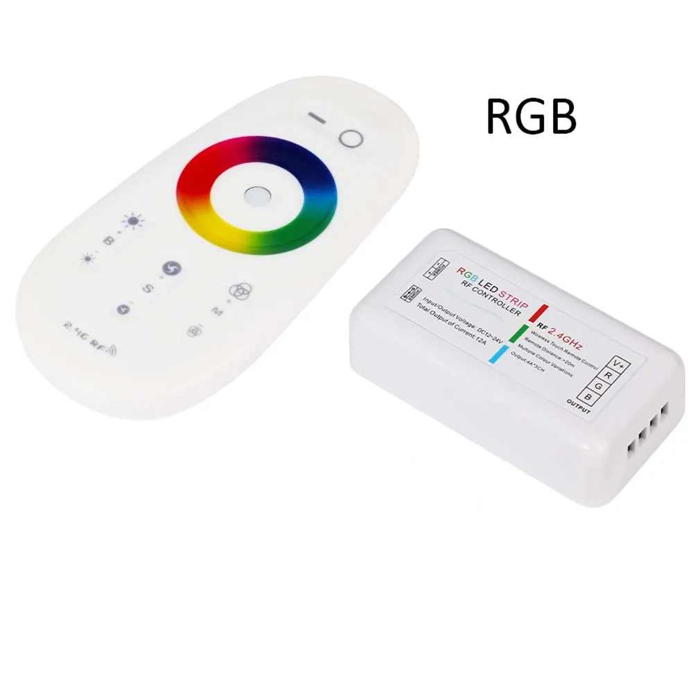 RF 2.4G RGB Controller Led Strip RGB Controller Wireless RF Remote Dimmer With Remote Wall Holder for LED Strip 5050
RF 2.4G RGB Controller Led Strip RGB Controller Wireless RF Remote Dimmer With Remote Wall Holder for LED Strip 5050
