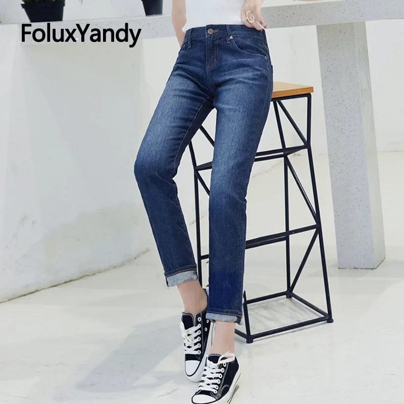 Slim Straight Pants Women Jeans Plus Size Casual Stretch Ankle-length Summer Denim Jeans Blue DTY57
Slim Straight Pants Women Jeans Plus Size Casual Stretch Ankle-length Summer Denim Jeans Blue DTY57