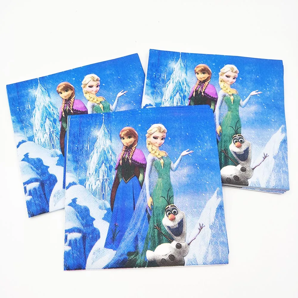 Disney Frozen napkins Princess Anna Elsa Kids Birthday Party Decoration Set Party Supplies Baby Pack event party supplies Frozen
Disney Frozen napkins Princess Anna Elsa Kids Birthday Party Decoration Set Party Supplies Baby Pack event party supplies Frozen