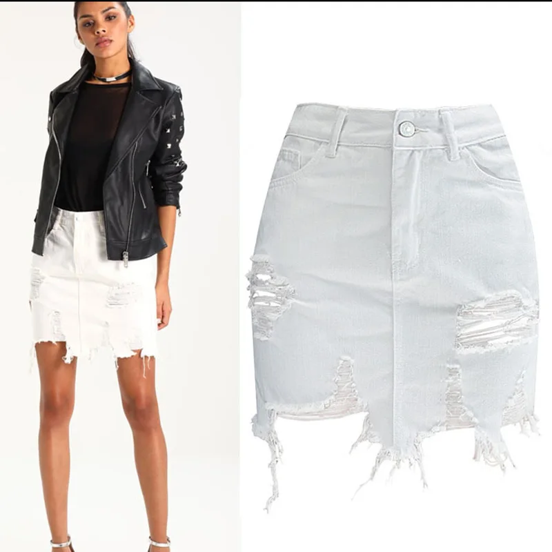 Sherhure 2019 Vintage Ripped Denim Shorts Sexy High Waist Women White Denim Skirt Hip Package Skirt Faldas Cotton Skirt Saias
Sherhure 2019 Vintage Ripped Denim Shorts Sexy High Waist Women White Denim Skirt Hip Package Skirt Faldas Cotton Skirt Saias