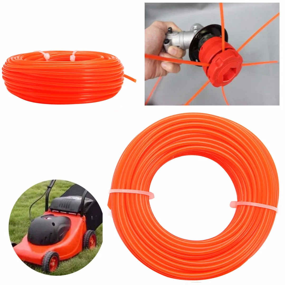 Grass Cut Strimmer Line Spool Nylon Cord Wire String Grass Trimmer 15m x 2.4mm for Trimmer Machine Mayitr