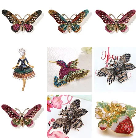 Colorful Cute Butterfly Brooch Mix Color Crystal Rhinestone Insects Brooches For Women Lady Fashion Jewelry Boutonniere
Colorful Cute Butterfly Brooch Mix Color Crystal Rhinestone Insects Brooches For Women Lady Fashion Jewelry Boutonniere
